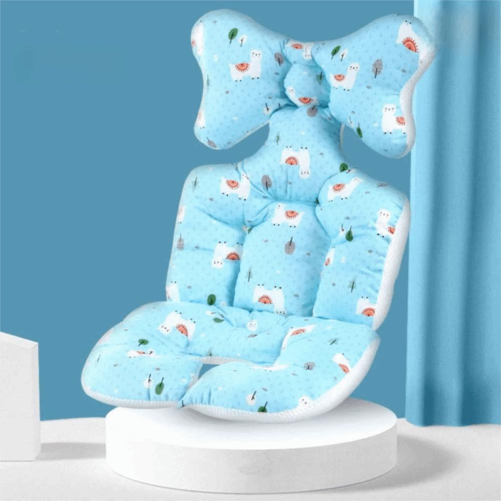 Cartoon Printed Baby Stroller Cushion Comfortable Dining Chair Cotton Pad  Travel Essential