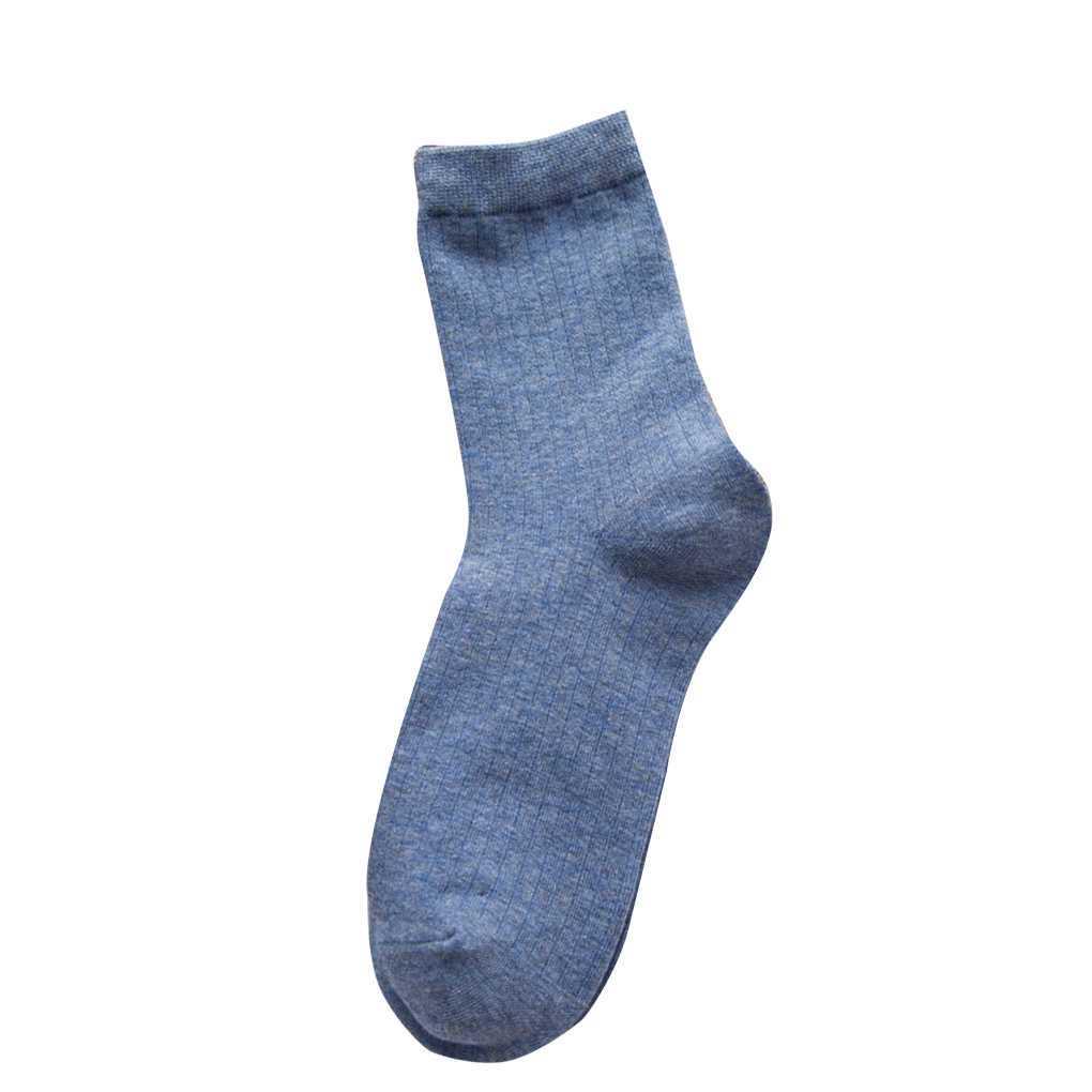 

1 пара осенне-зимних хлопковых мягких носков, утолщенные теплые базовые однотонные носки, носки-гольфы женские 10