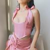 Elegant Solid Color Corset for Women Ladies Dress Corset Fashion Female Stretch Rope Waist Trainer for Prom Party