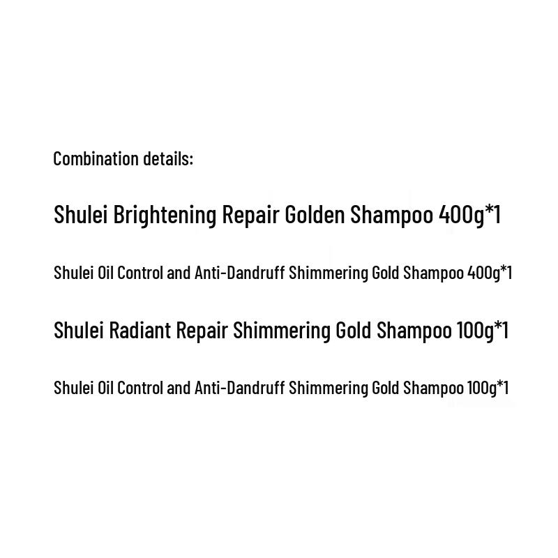 ShuLei Gold Collection Anti-Dandruff Oil Control Shampoo Gift Set