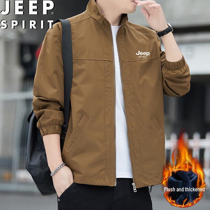 JEEP SPIRIT Men s Outdoor Casual Fleece Jacket 2XL