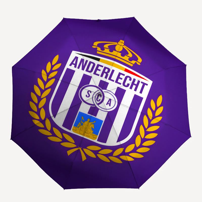 1pc Anderlecht Umbrella, Sun Protection, And UV Shielding. It Has Eight Sturdy Ribs for Outdoor Use And Perfect As a Holiday Gift