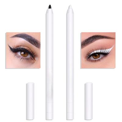Ultra-Fine Black and White Eyeliner Pencil Set for Waterproof and Smudge-Proof Eye Makeup