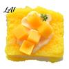 Relaxation Squeeze Toy Mango Toast Slow-Rising Soft TPR Fidget for Thick Stress Relief Realistic Food-Shaped Decompression Gadget Kids Adults