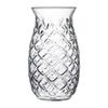 Minimalist Transparent Pineapple Glass Cup with Straw for Cold Drinks