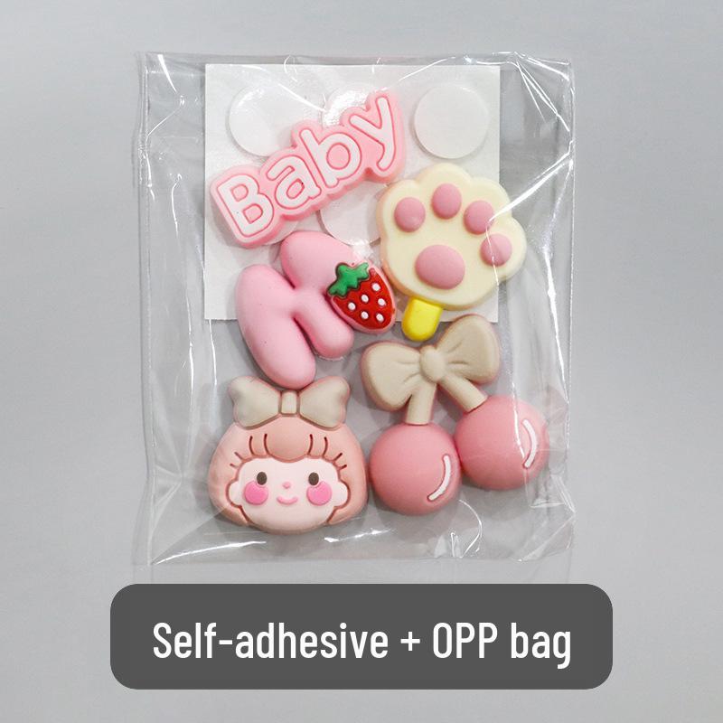 3D Cartoon Water Cup Sticker: Soft Glue Decoration, Mixed Style DIY, No-Trace Adhesive, Cute Phone Case, Refrigerator Magnet