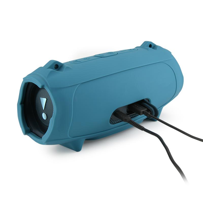 Bluetooth-Compatible Speaker Case Anti-Fall Silicone Protective Cover Carry Case Waterproof for JBL Charge 5 Speaker Accessories