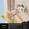 Multifunctional Telescopic Clothes Rack with Strong Suction Cup, Punch-Free Design for Bedroom Storage.