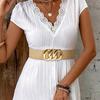 Stretchable Waist Belt Flexible Buckles Waistband For Women Wedding Daily Wear Or Formal Occasion Dress Corset Belt