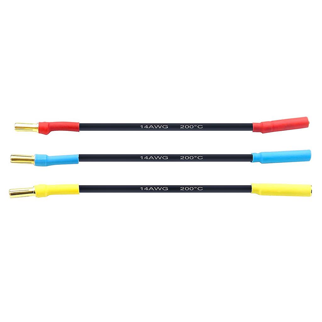 4mm Male To 3.5mm Female Banana Plugs RC Car Boat Parts Silicone Wire Slug Connector Extension Cable for RC Brushless Motor ESC