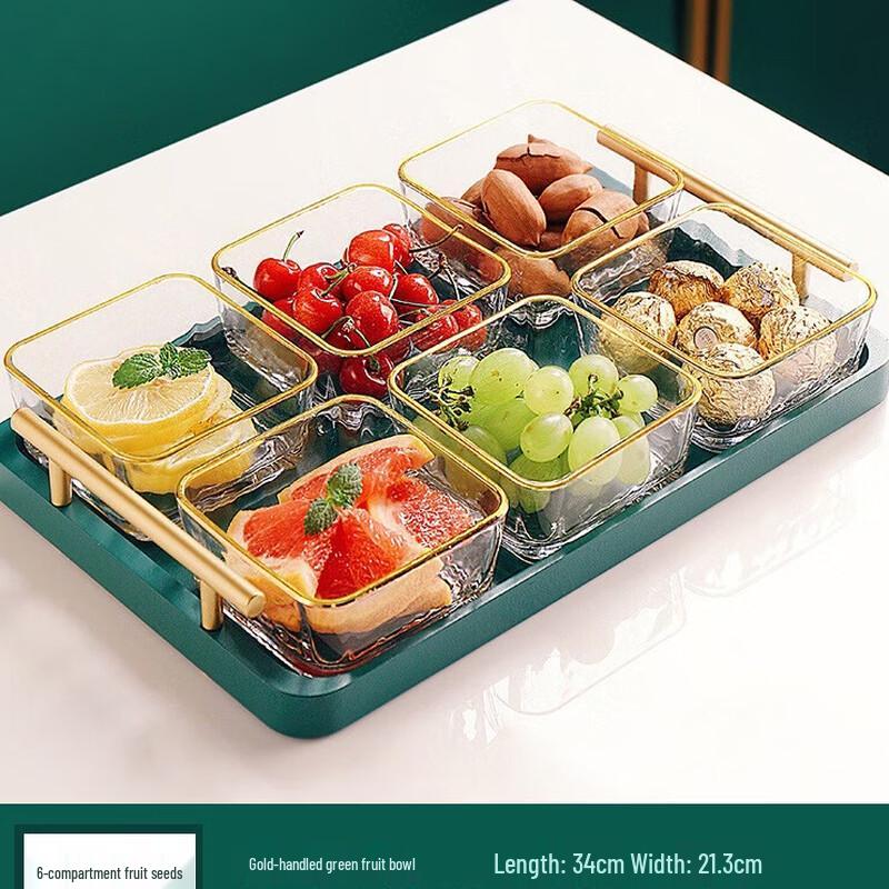 Elegant Nordic Glass Serving Tray