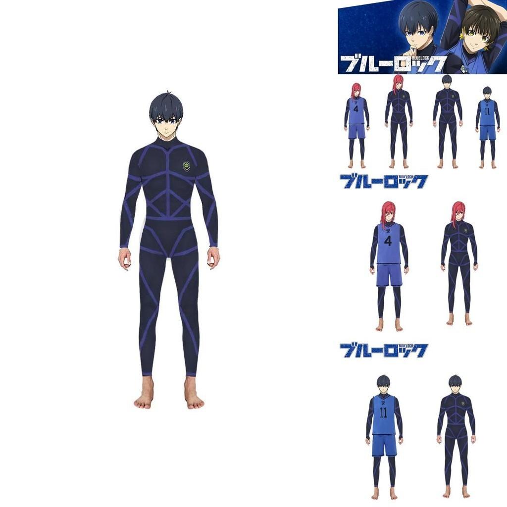 Stylish Isagi Yoichi Training Uniform Blue Lock Jumpsuit Costume For Cospaly