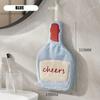 New Home Convenient Towel Thickened Double-layer Hanging Speed Dry Hand Towel Absorbent Hand Cloth Kitchen and Bathroom Foot