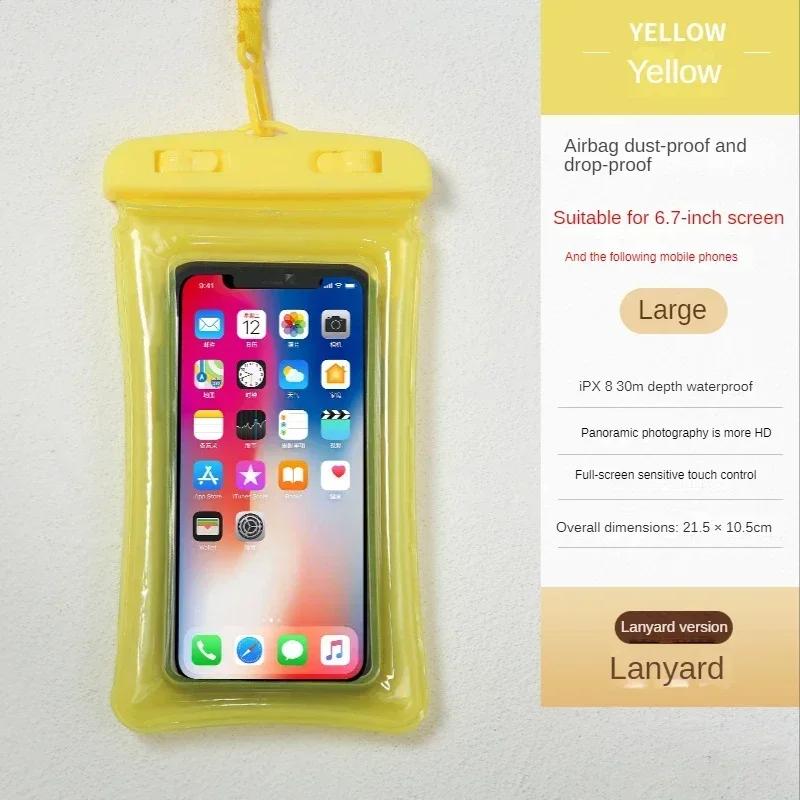 Waterproof Phone Pouch Drift Diving Swimming Bag Underwater Dry Bag Case Cover For Phone Water Sports Beach Pool Skiing 6.7 Inch