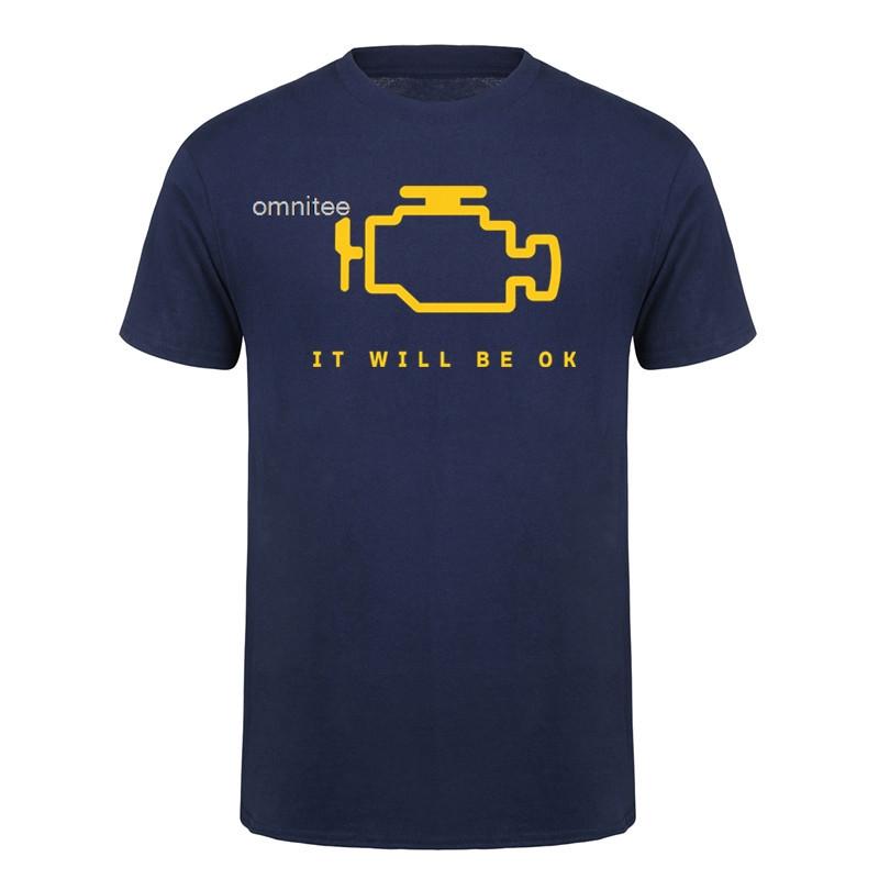 This Little Light of Mine Check Engine Light TShirt Funny Car Mechanic Auto Repair T Shirts Oneck Tops HJ064
