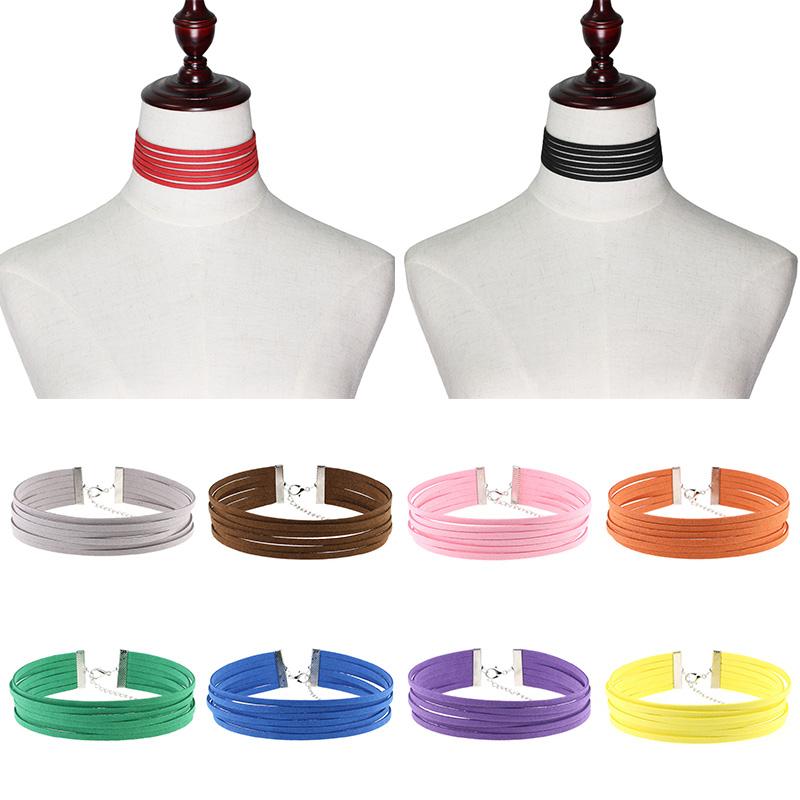 

1 шт. многослойное фланелевое бархатное ожерелье, 6 слоев колье-колье