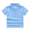 Boys Girls Plain Short Sleeve Polo T Shirt Summer Fashion Collar Top Elementary School Uniform Comfortable Cotton