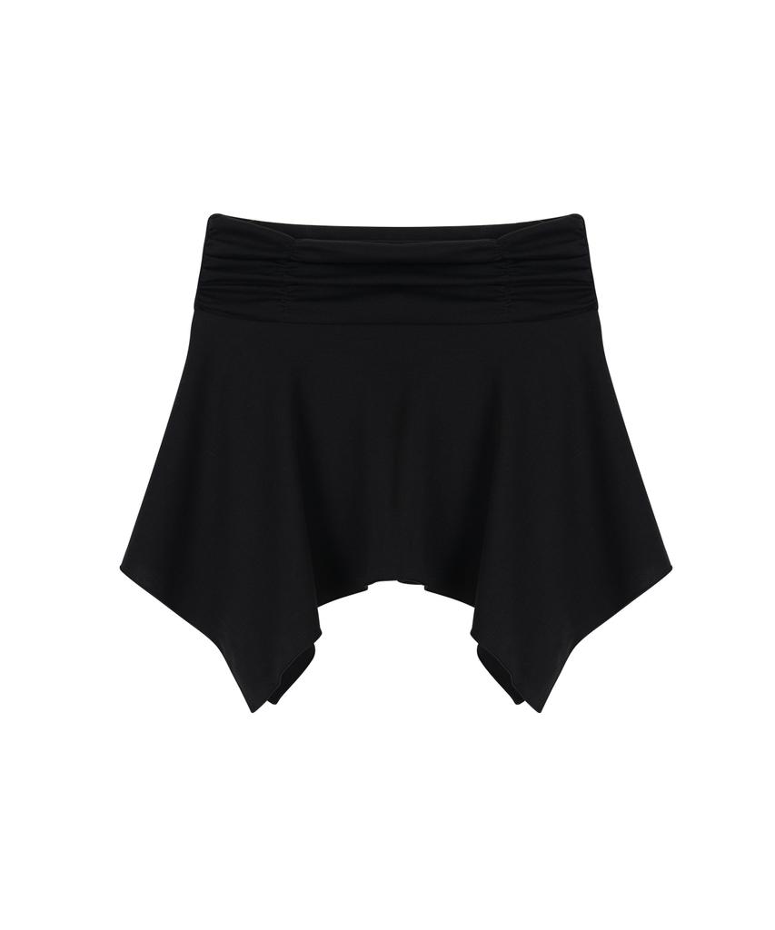 Isjabaibeu Cotton Flare Mini Skirt