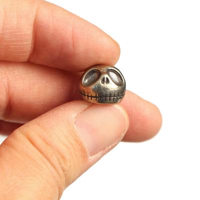 Pumpkin Skull Head Brass Knife Bead EDC Outdoor DIY Paracord Woven Lanyard Pendant Handmade Punk Charms Jewelry Accessories Tool