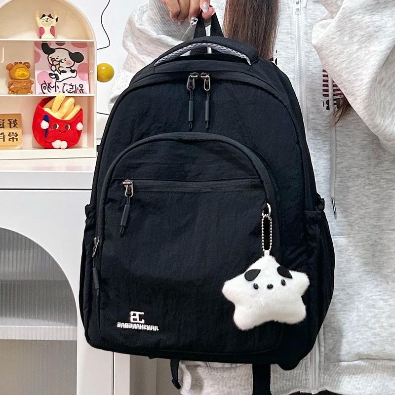 Version Is Fresh, the Same for Men and Women, and the Student Schoolbag Is Large-capacity Casual, Simple and Lightweight Travel Backpack.