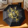 1pc Illuminati All-Seeing Eye Umbrella Portable Folding Umbrella Iron Frame Hole Bone Structure Outdoor Home Umbrella