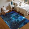 Mysterious Egyptian Entrance Rug Realistic Pharaoh Sphinx Carpet Non-slip Washable Floormat for Kidroom Bedroom Retro Minimalist