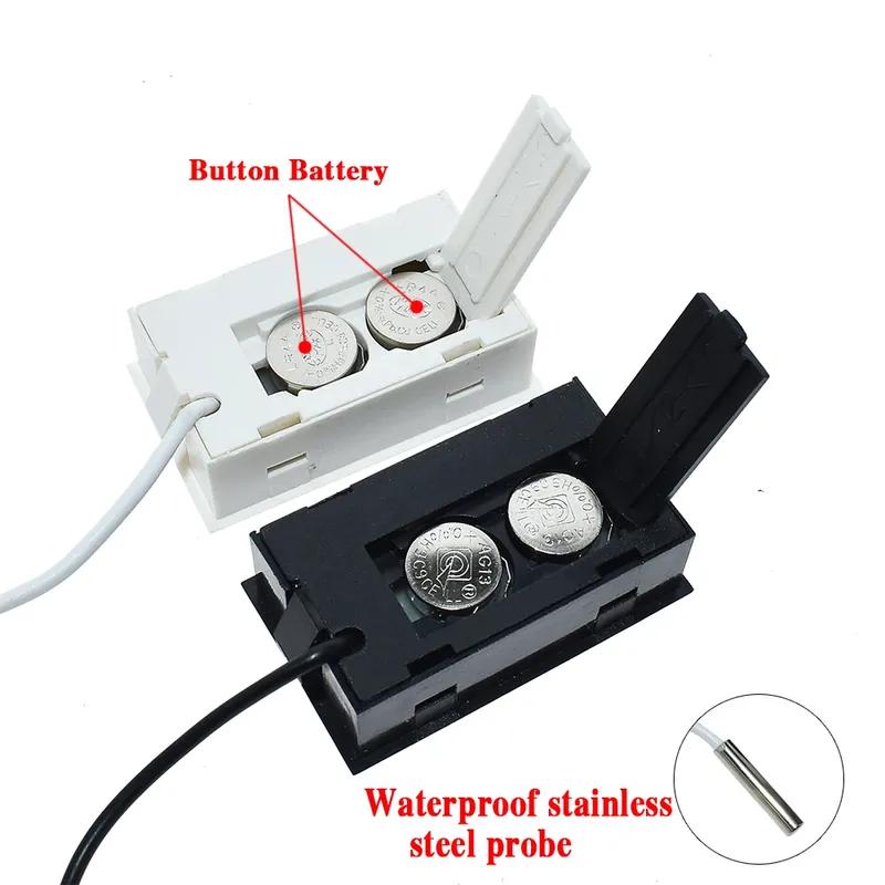 Mini Convenient Digital LCD Thermometer Sensor Hygrometer Gauge Refrigerator Aquarium Monitoring Display Humidity Detector
