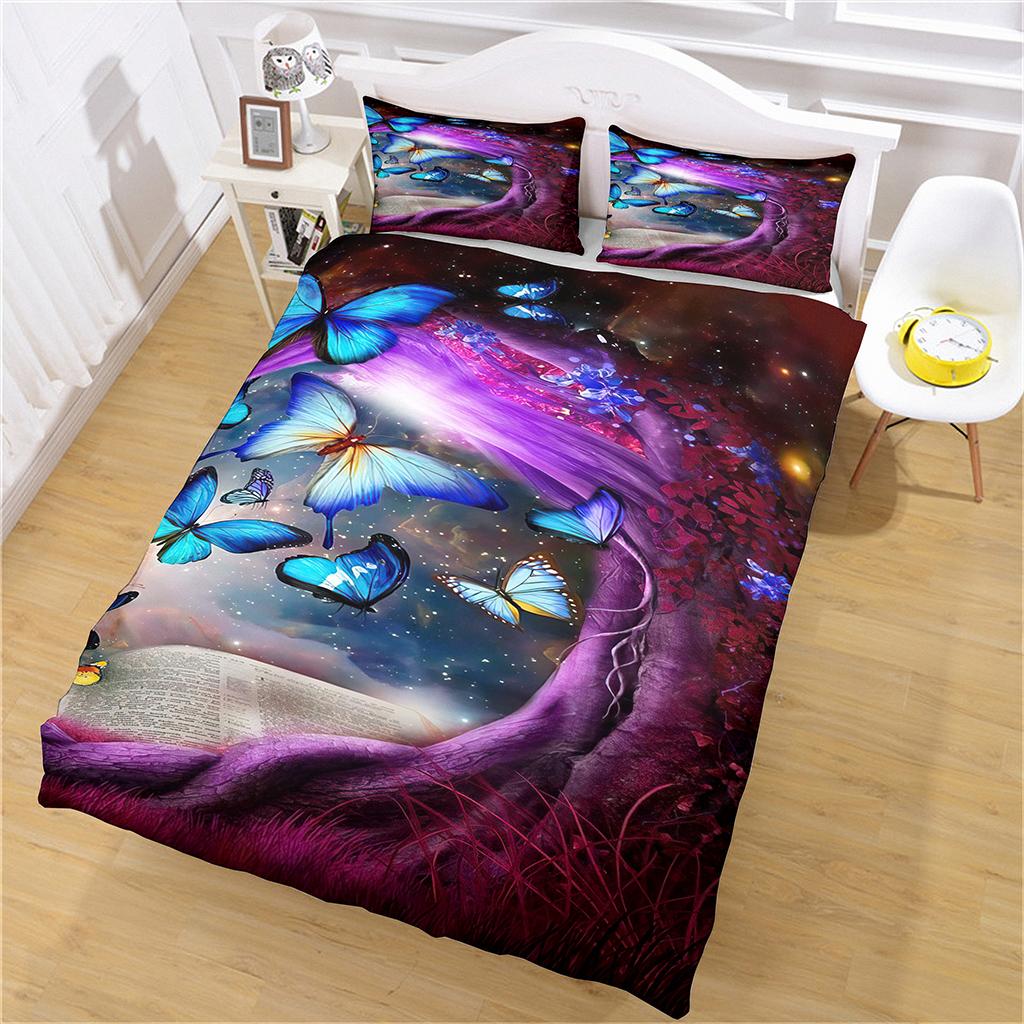 Red Wedding Rose Series Love Flower King Queen Twin Full Bedding Sets Single Double Bed Duvet Cover Set And 2 Pcs Pillow Cover