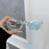 Ochelari de Soare Dreptunghiulari Frumoși Femei Bărbați Modă Marcă Designer Colorat Ochelari de Soare Femeie Bărbat Plastic Exterior Ochelari