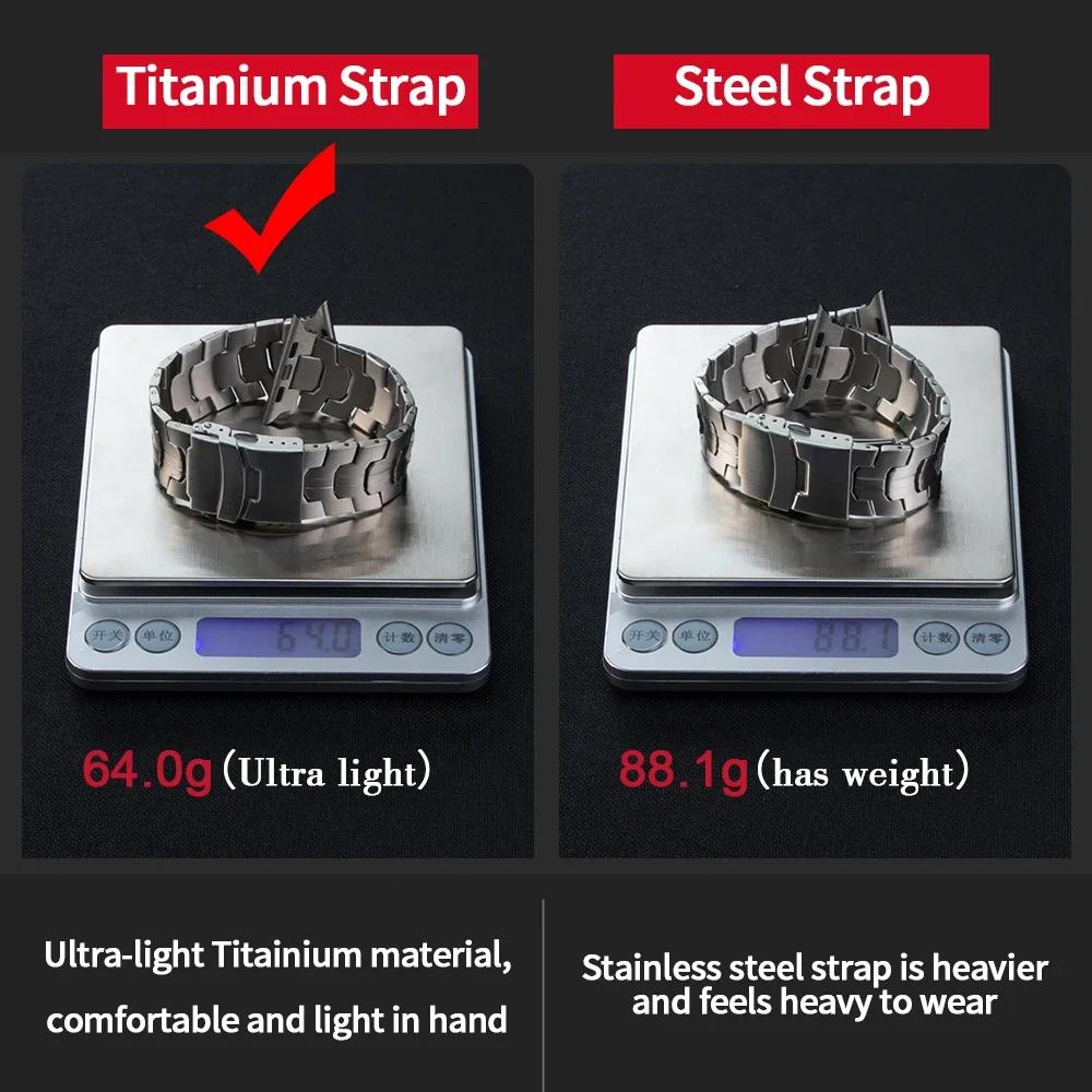 Titanium Strap For Apple Watch Ultra 3 2 49mm Band Series 11 10 46mm 42mm Luxury Metal Bracelet iWatch 9 8 7 6 SE 45mm 44mm 41mm