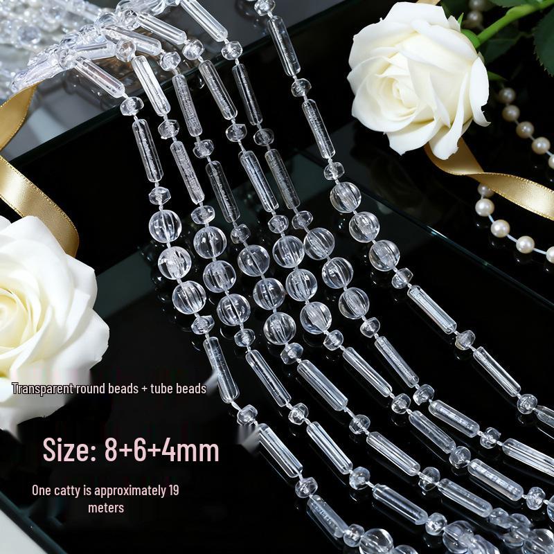 10mm UFO Acrylperlen für Hochzeitsgirlande, Gangläufer oder Kronleuchterdeko