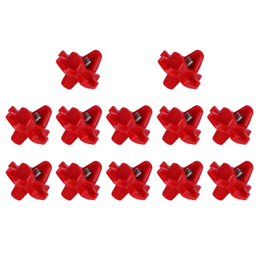12PCS Automatic Poultry Drinking Nipples Waterer Drinker for Chicken Quail Farm Supplies