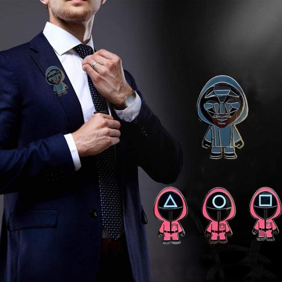 1/4 Pcs TV Series Brooch Cartoon Acrylic Clothes Pin Smooth Touch Hats Scarves Bags Decoration Pin Souvenir Jewelry