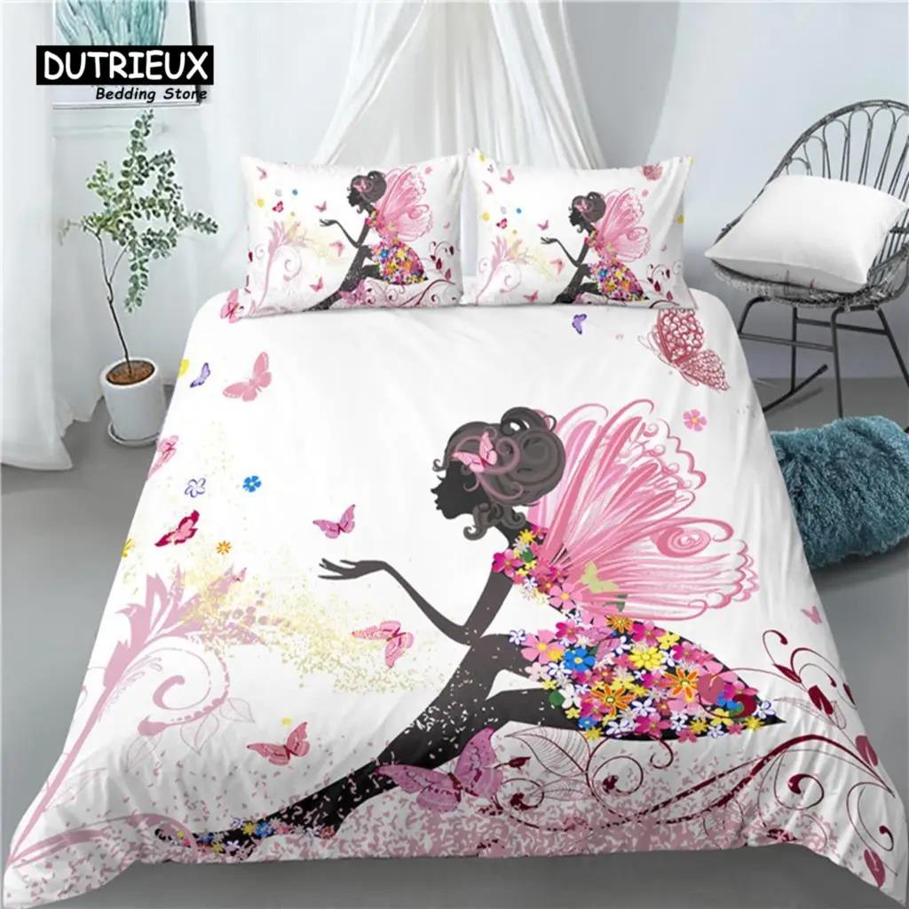 

Главная Жизнь Роскошный 3D Бабочка Девушка Принт Комплект Постельного Белья 23 Шт. (Пододеяльник+наволочка) Удобный размер EUUSAU (1) EU Single 135x200cm