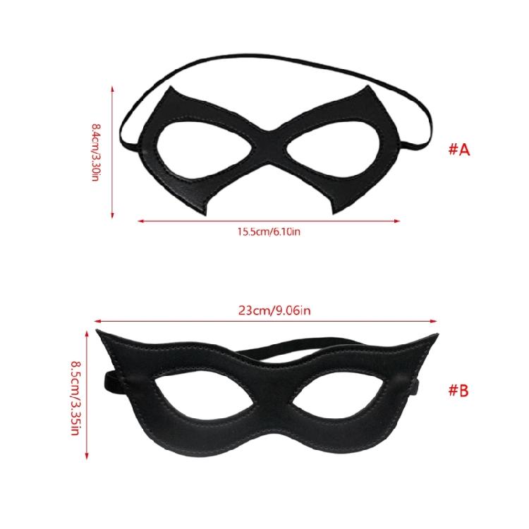 Stylish PU Leather Role Play Mask Breathable Design Cosplay Accessory For Costume Parties Themed Event Cosplay