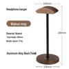 Heavy Duty Solid Walnut Wood & Metal Headphone Stand