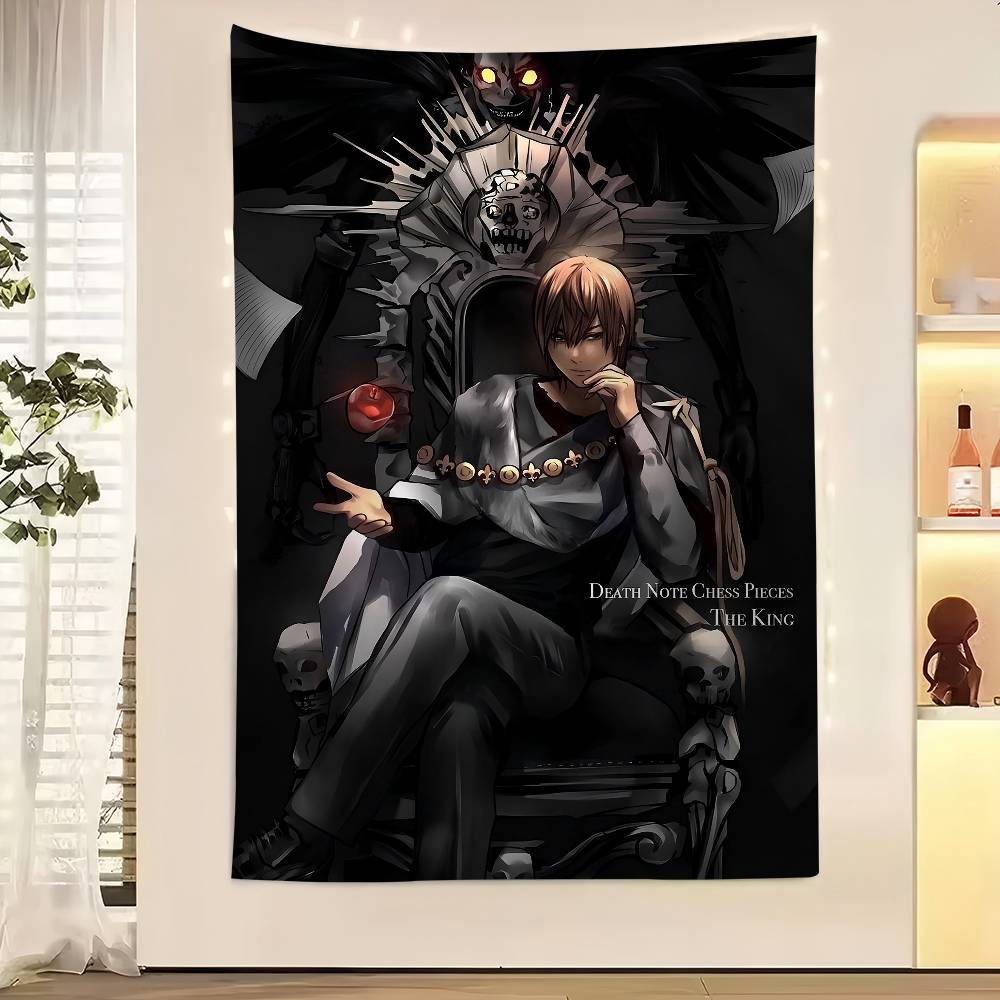 Anime DDeath NNote Japan Cartoon Tapestry Art Printing Japanese Wall Tapestry Anime Wall Hanging Home Decor
