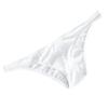 Men Briefs Ice Silk Thin Stripe Solid Color U Convex Inside Wearing Sexy Quick Dry Thong Panties Underpants for Sleeping