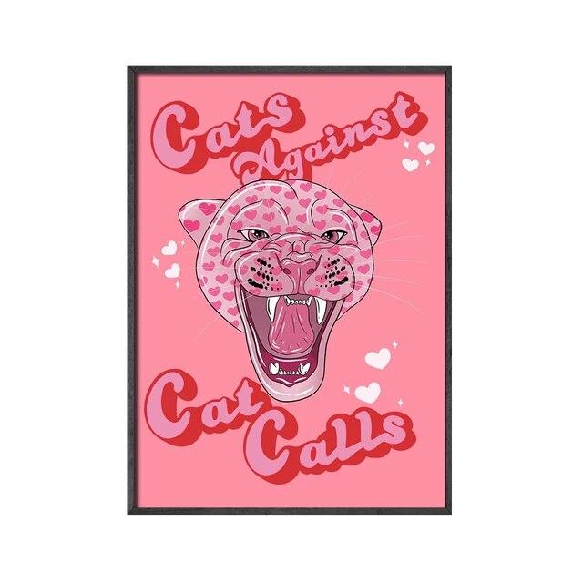 

Модное искусство розовая девушка Power Wall Art Холст Картина Печать подарок для девочек Современная картина Гостиная Спальня Настенный постер Домашний декор 21cm×30cm NoFrame