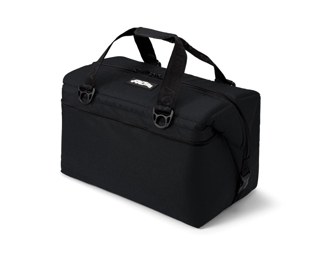 AO Coolers Canvas Soft Insulated Cooler Cooler Insulated Cooler Bag for Outdoor and Picnics Japanese 48-Pack Cooler, Black, 45L, Lightweight, Box,
