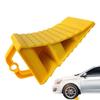 Yousheng 4Pcs Calços de roda de carro com alças Antiderrapantes para RVs Caminhões Barcos Aeronaves Blocos de roda amarelos brilhantes resistentes a UV