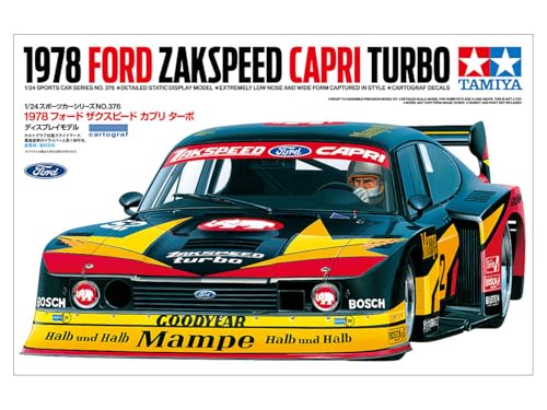 Tamiya 1/24 Sports Car Series No. 376 1978 Ford Zakspeed Capri Turbo Plastic Model Kit 24376