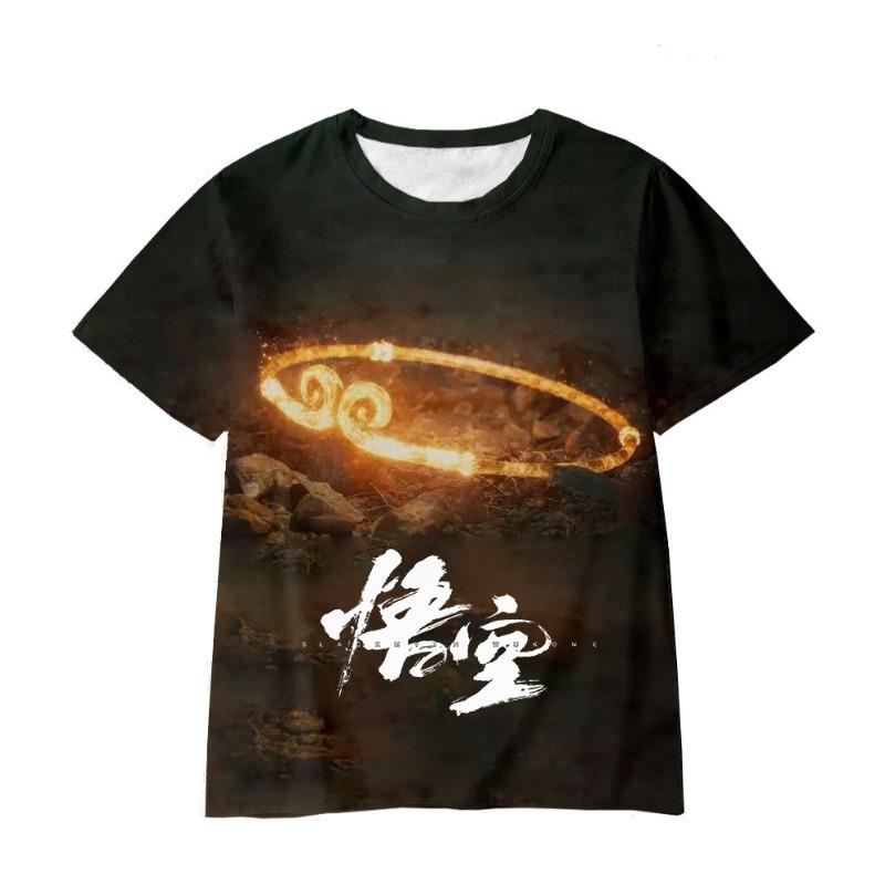 Wukong Cartoon Game 3D Digital Printed Loose Casual T-shirt