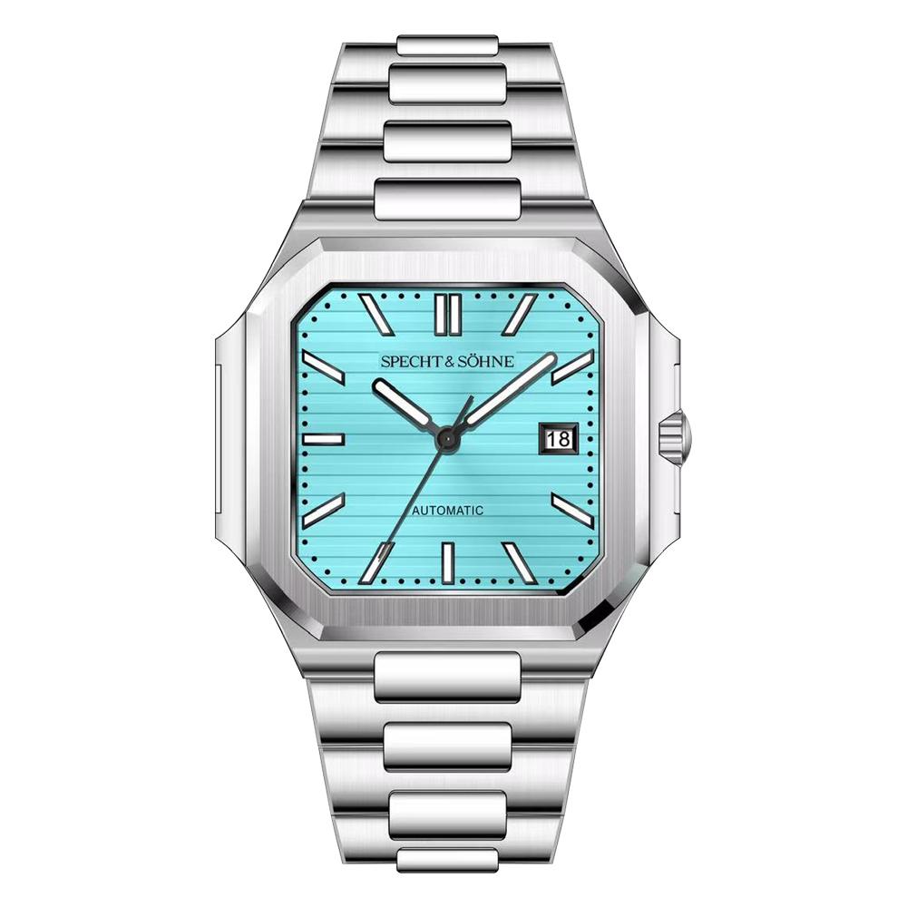 Specht & Söhne 2025 New Luxury Men's Watch 41MM Rose Gold Automatic Mechanical Wriswatch Genunie Leather Sports Watches 5Bar