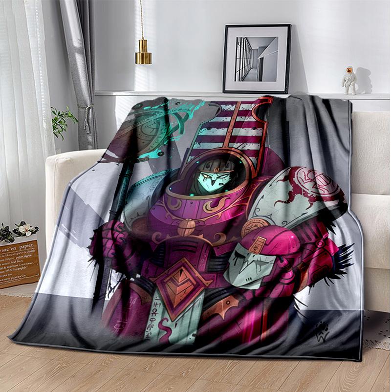 Warhammer Flannel Blanket Soft Warm All-Season Throw, Design for Camping, Car Travel, Hiking Sofa, Bed, Office Perfect Gift for Parties