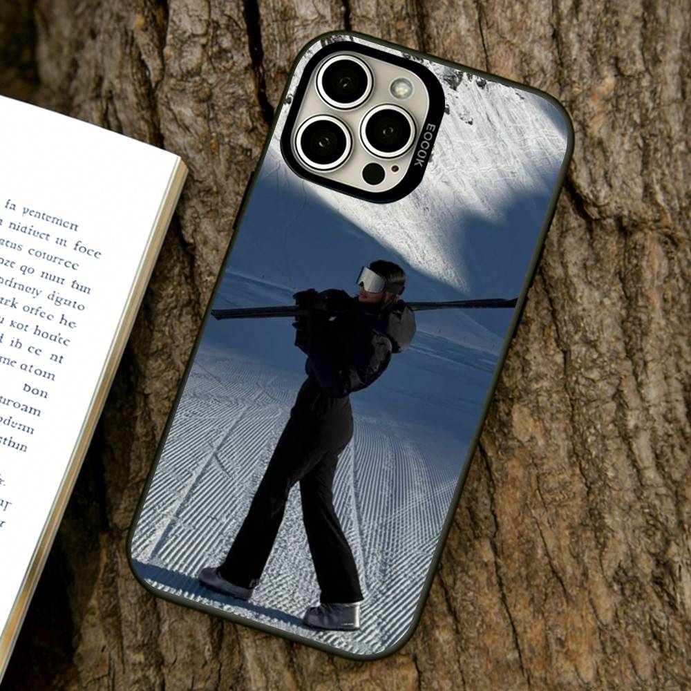 

Snow Monologue Phone Case For iPhone 17,16,15,14,13,12,11 Plus,Pro Max,XS,Colorful Silver Black Cover iPhone11ProMax