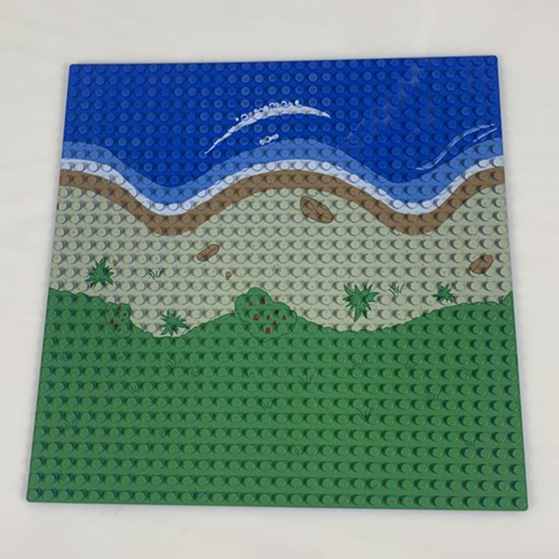 

Non-Toxic 1Pc 32X32 Classic Bricks Parts Baseplate Building Blocks Jungle Forest Ocean Base Board Accessories Christmas Gift Toys For Kids