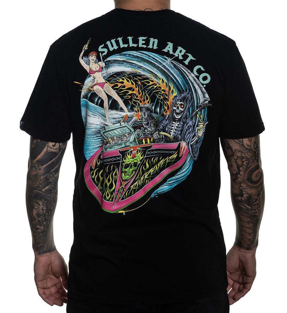 Sullen Men s Grim Ripper Short Sleeve Premium Tee Jet Black S