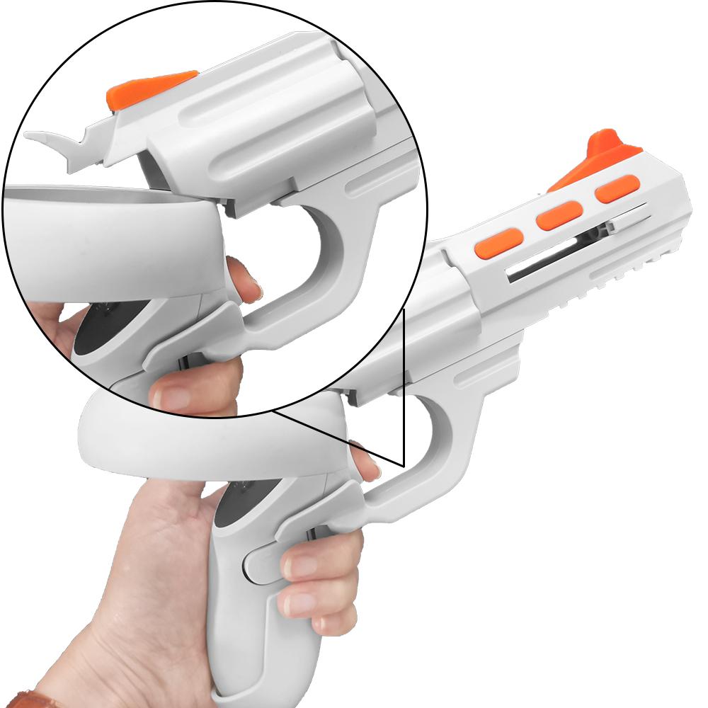 Upgrade VR Gaming Experience Controller Grips Gun Stock For Oculus Quest 2 Accessories Gun Shooting Games Bracket Handle
