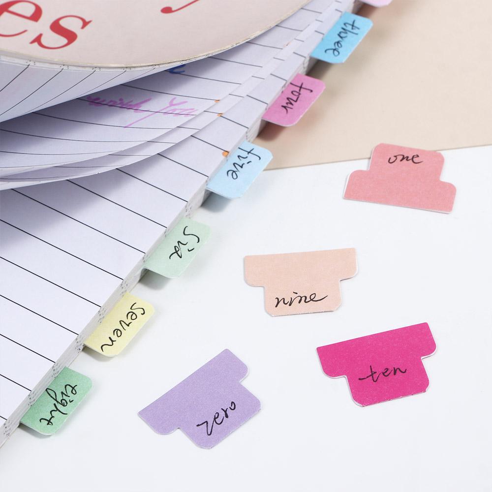 Notebook File Tabs Index Tab Flags Book Pages Markers Index Label Sticker Self-adhesive Paper Tabs